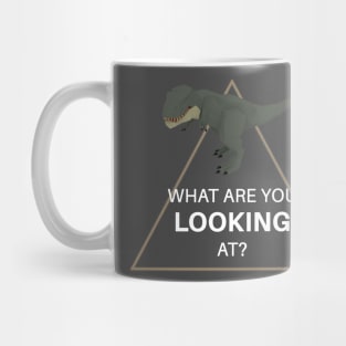 Low Poly T-Rex Dinosaur What are you looking at? Mug